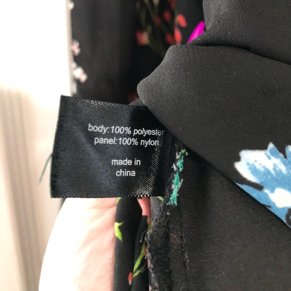 Lane Bryant Black Floral Lace Top - Picture 5 of 5